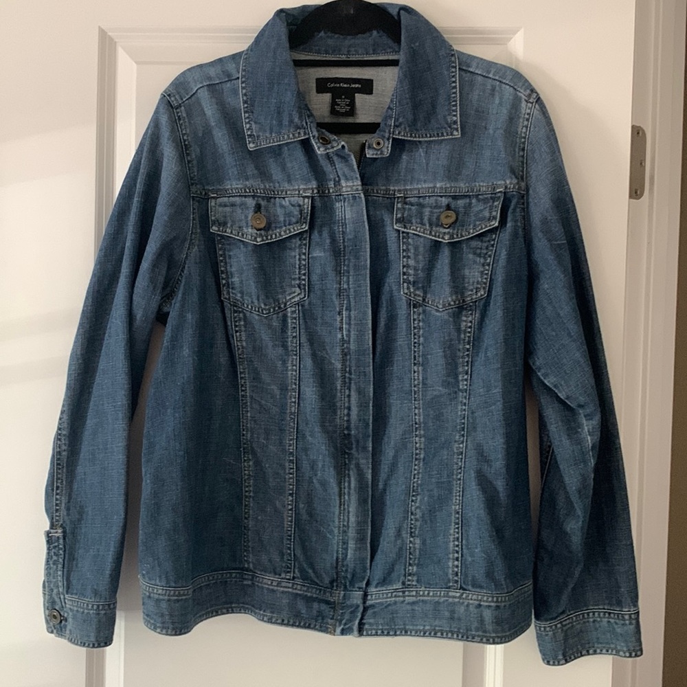 Like new denim zip up Calvin Klein Jeans jacket